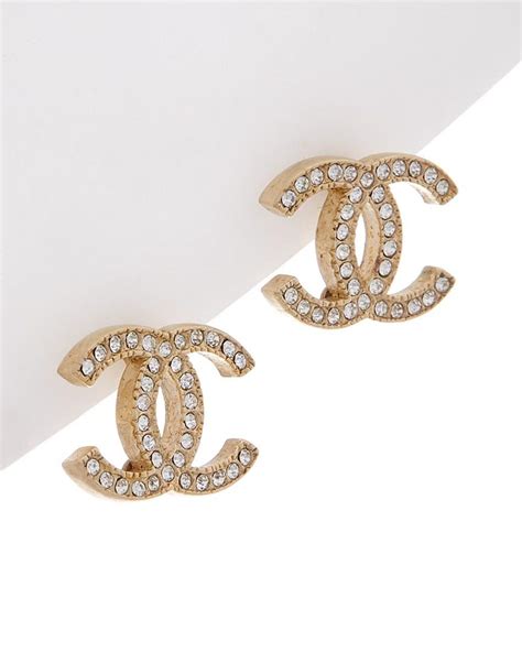 chanel logo earrings selfridges|genuine Chanel earrings.